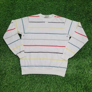 Vintage American-Eagle AEO Shirt Womens S/M 19x24 Rainbow Stripes